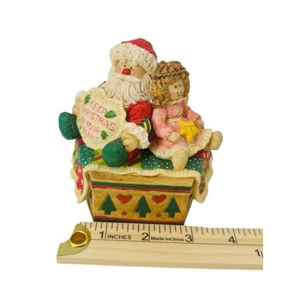 Vtg San Francisco Music Box Company Keep Christmas In Your Heart Santa Tested - Picture 8 of 10